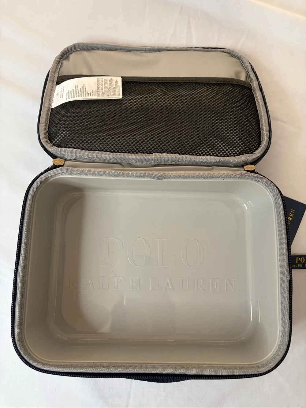 Polo by Ralph Lauren Navy Lunch Box Tote Multicolor Insulated Patch Graphics